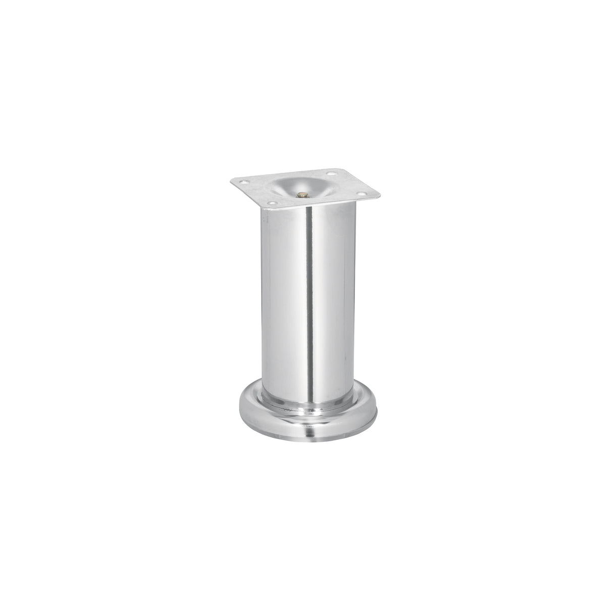 Pata para Sofá y Mueble, Cromo, 120 mm Altura, Hermex