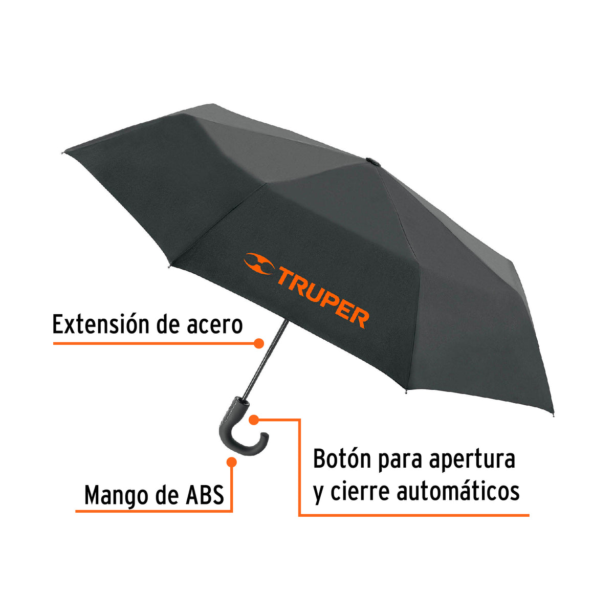 Paraguas Compacto de 100 cm, Truper