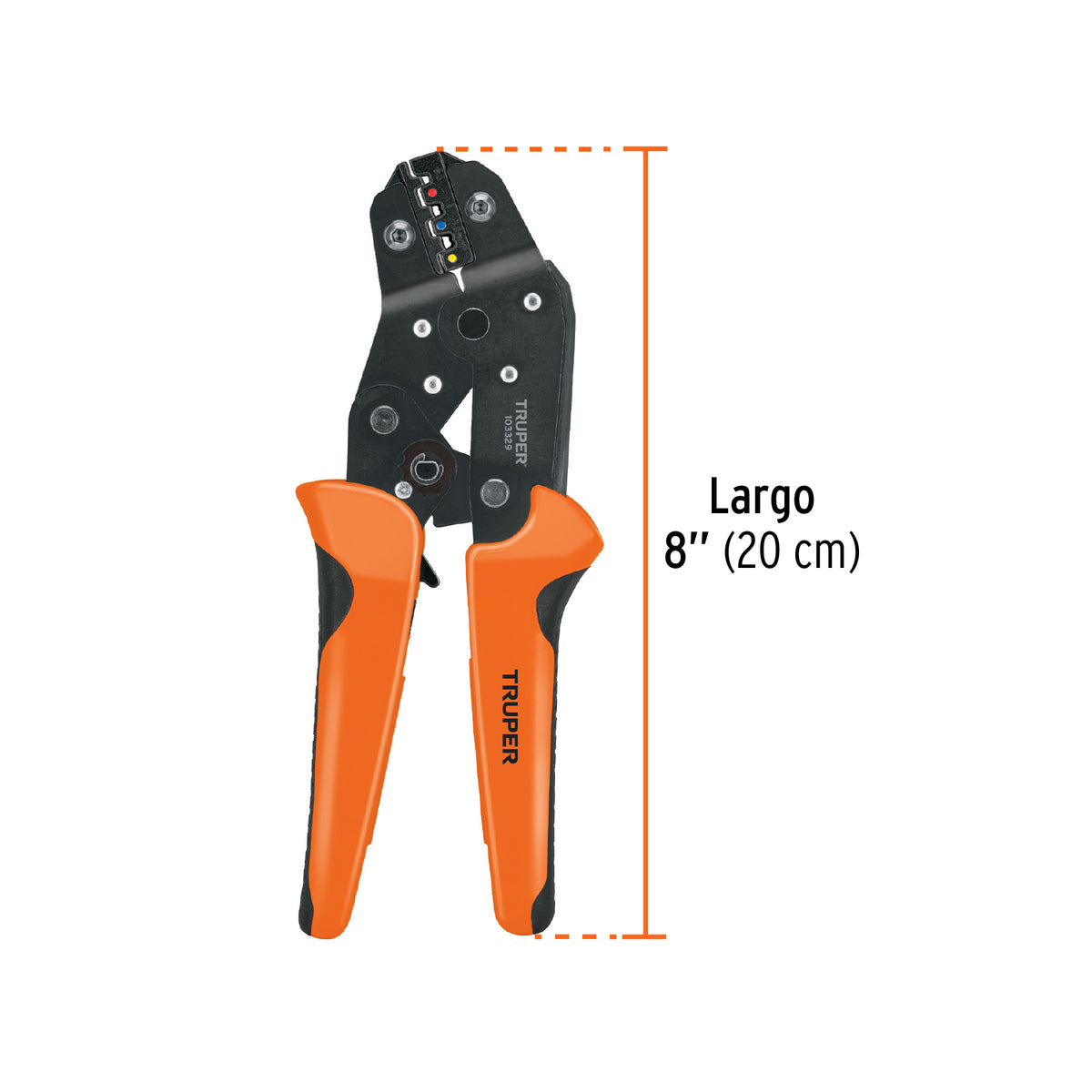 Kit de Crimpadora y 500 Terminales con Aislamiento, Truper