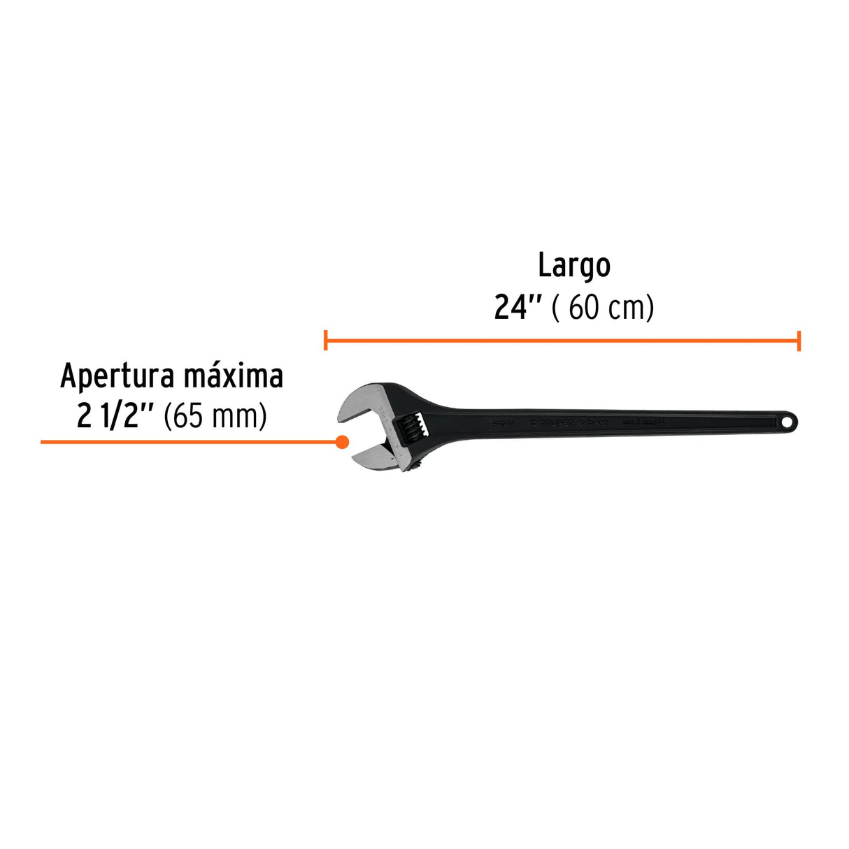 Llave Ajustable (Perico) 24' Profesional Pavonada, Expert