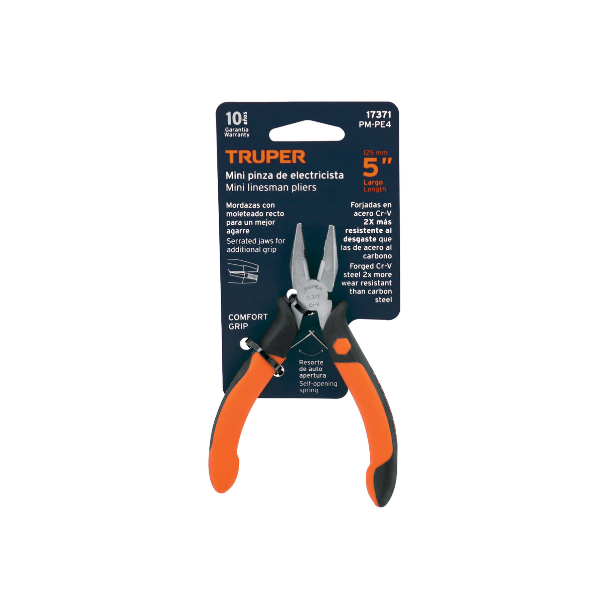 Mini Pinza para Electricista 5' Mango Comfort Grip, Truper