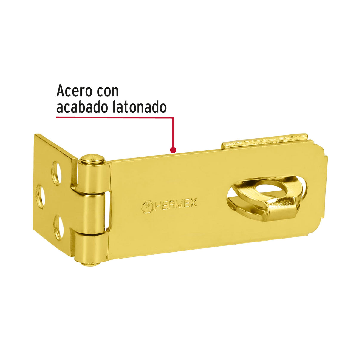 Portacandado de Acero Latonado 2-1/2', Hermex