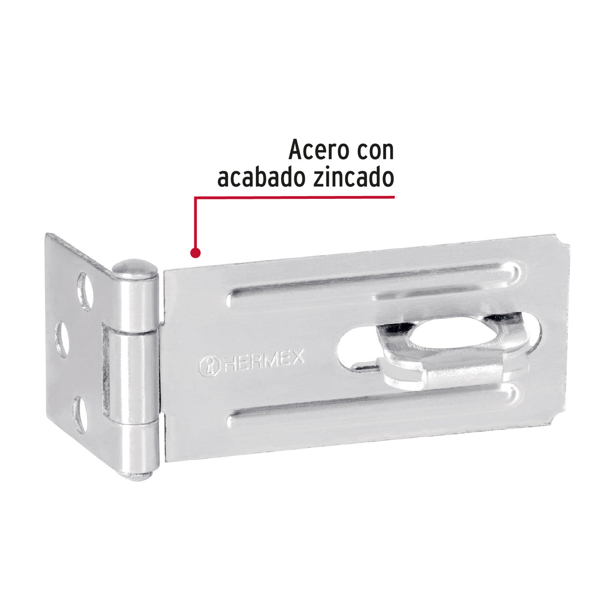 Portacandado de Acero Zincado 3-1/4', Hermex