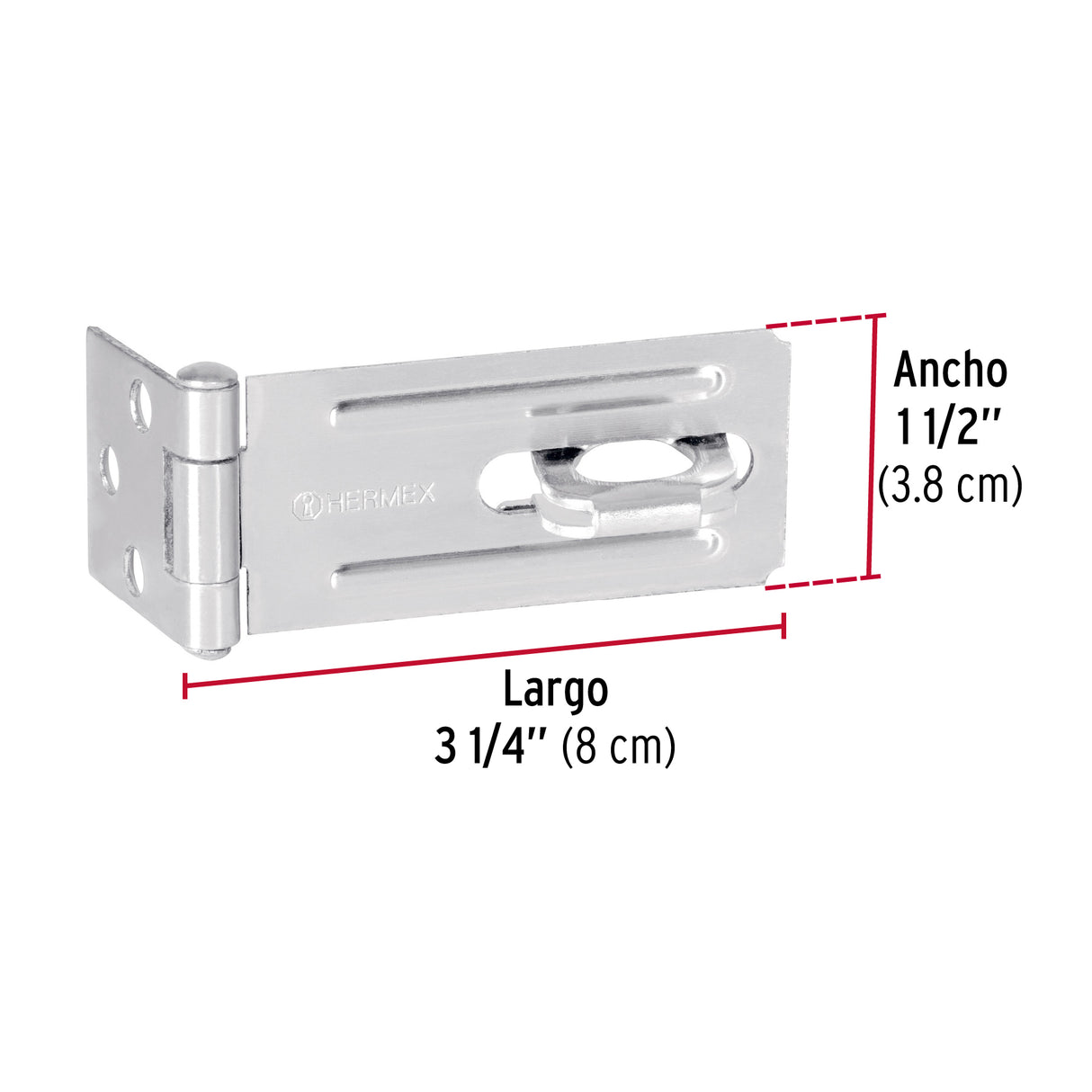 Portacandado de Acero Zincado 3-1/4', Hermex