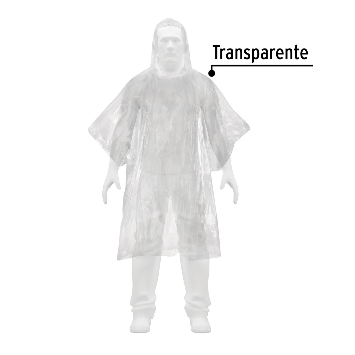 Poncho o Capamanga Desechable de Polietileno, Pretul