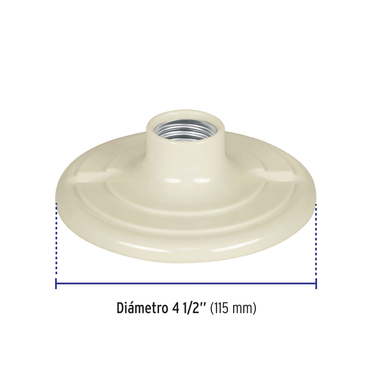 Portalámpara 4-1/2' de Baquelita, Volteck