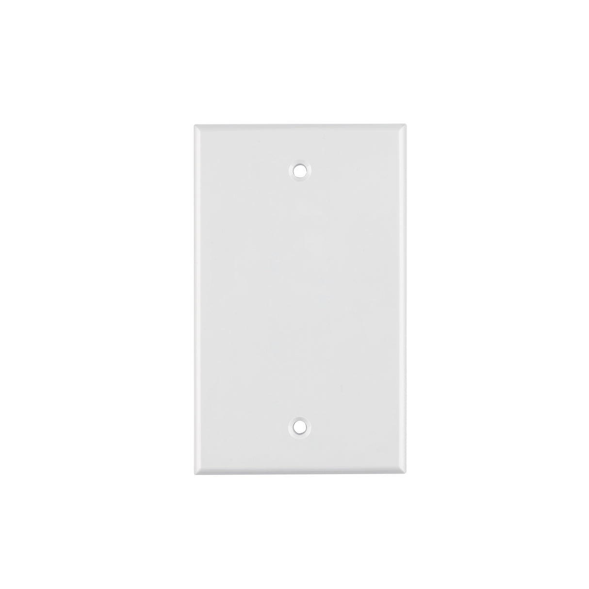 Placa de ABS ciega, Standard, blanco, Volteck