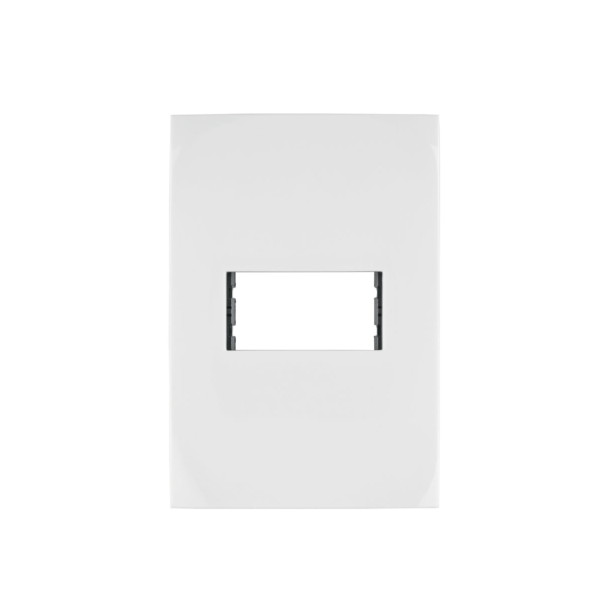 Placa 1 Módulo de ABS, Línea Oslo, Color Blanco, Volteck