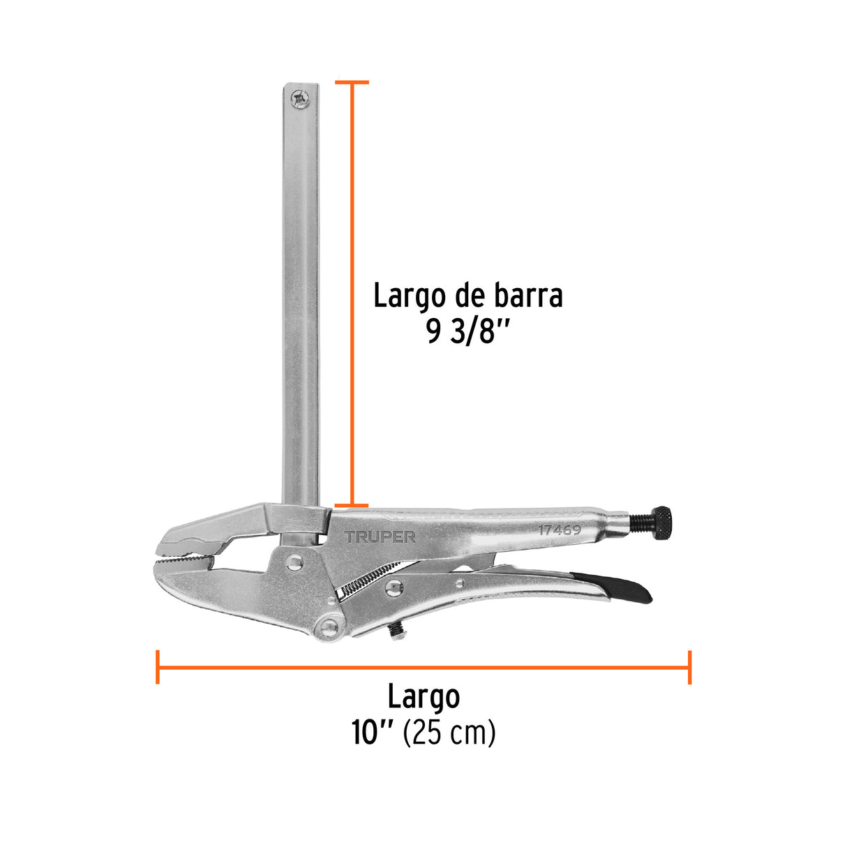 Pinzas de Presión 8' Tipo Sargento, Truper