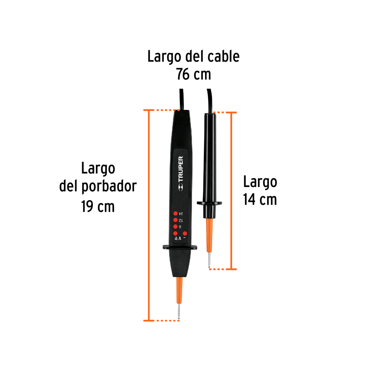 Probador de Polaridad C.a./C.C., Truper