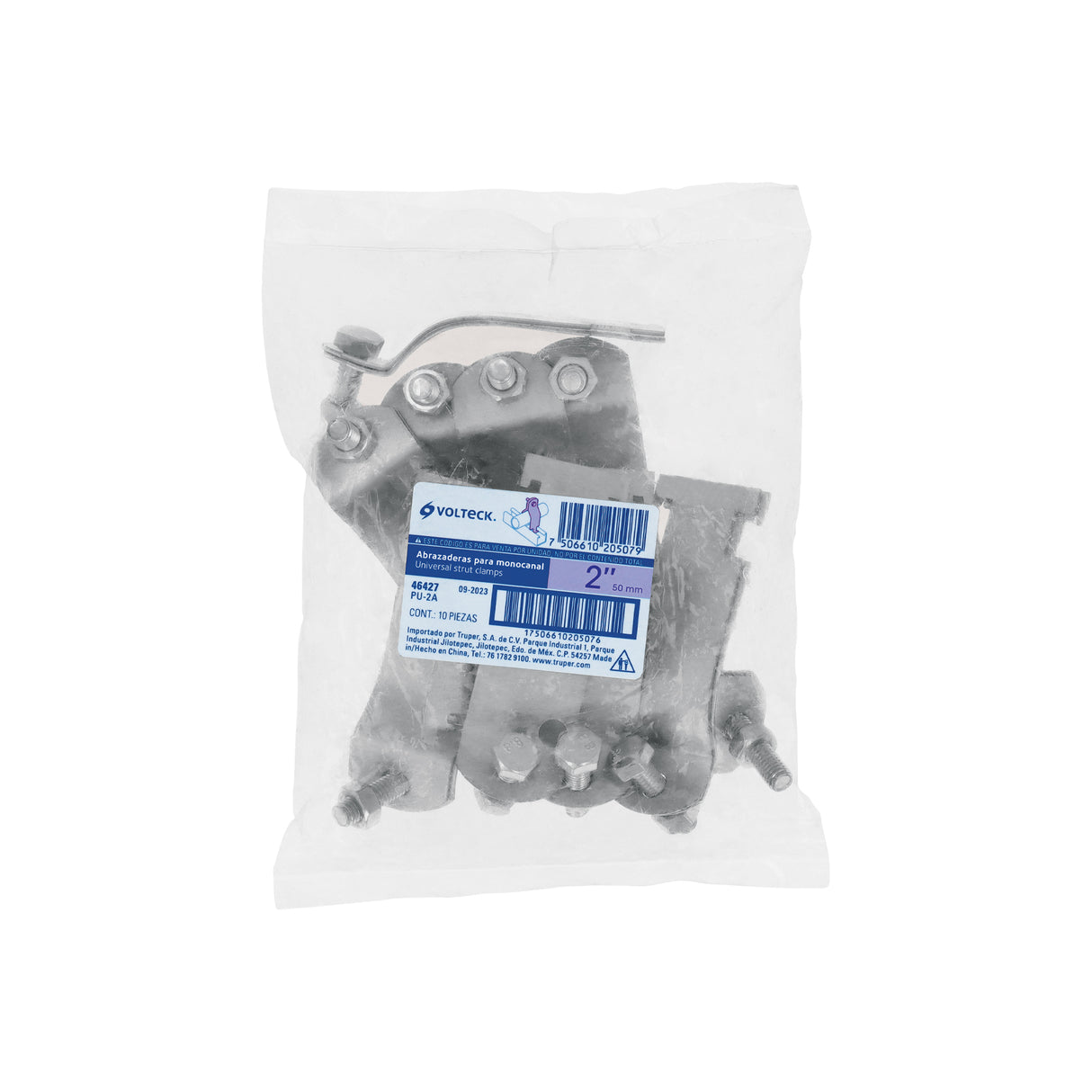 Abrazadera para Perfil Monocanal de 2', Volteck