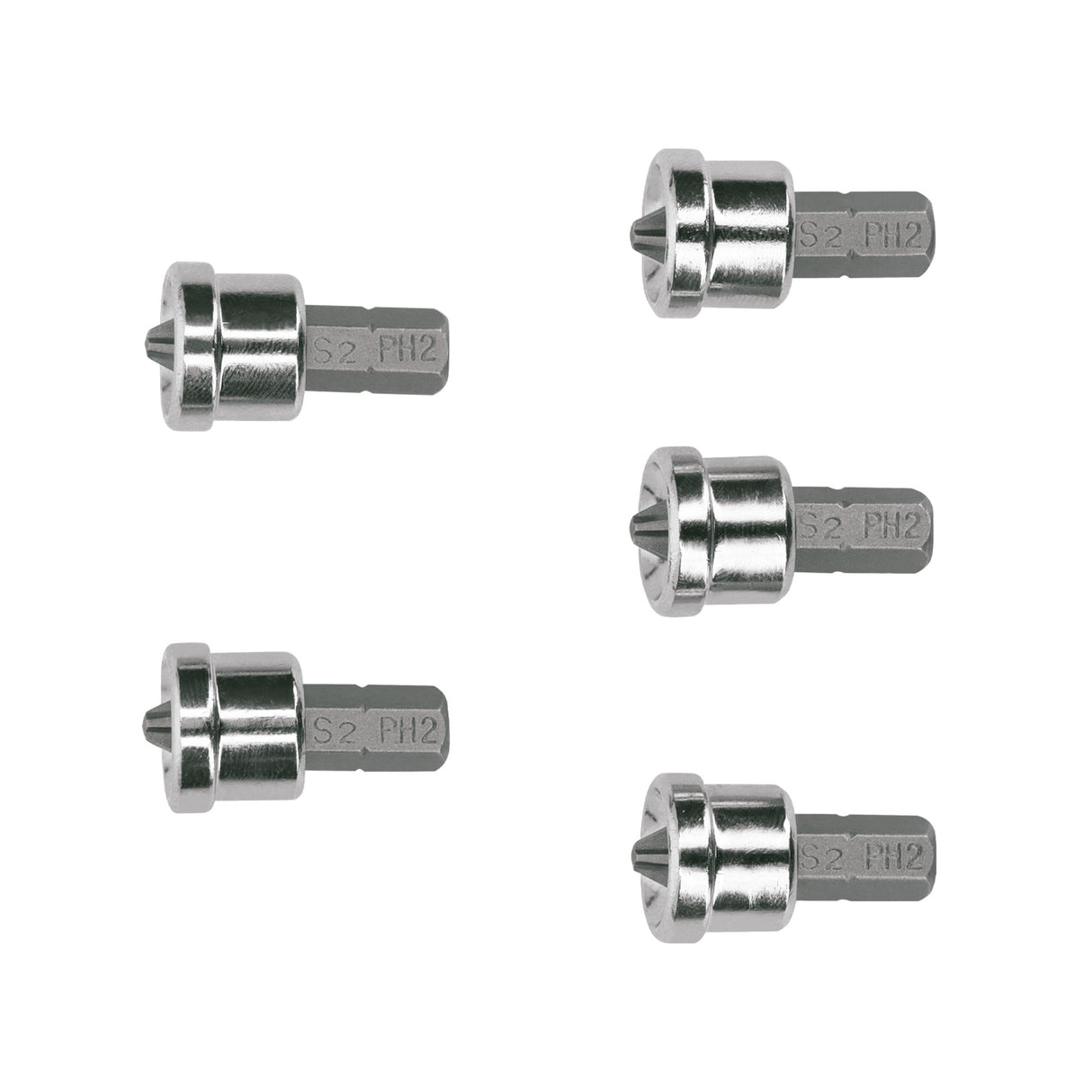 Estuche con 5 Puntas Cruz PH2 Muro de Yeso Largo 1', Expert