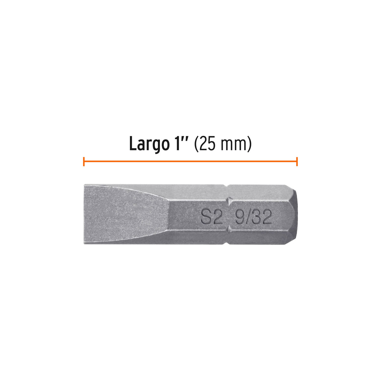 Estuche con 5 Puntas Planas de 9/32' Largo 1', Truper Expert