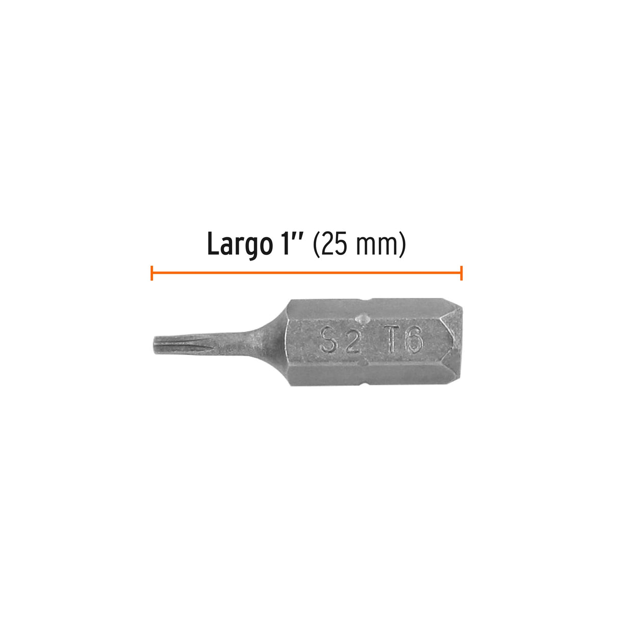 Estuche con 5 Puntas Torx T6 Largo 1', Truper Expert