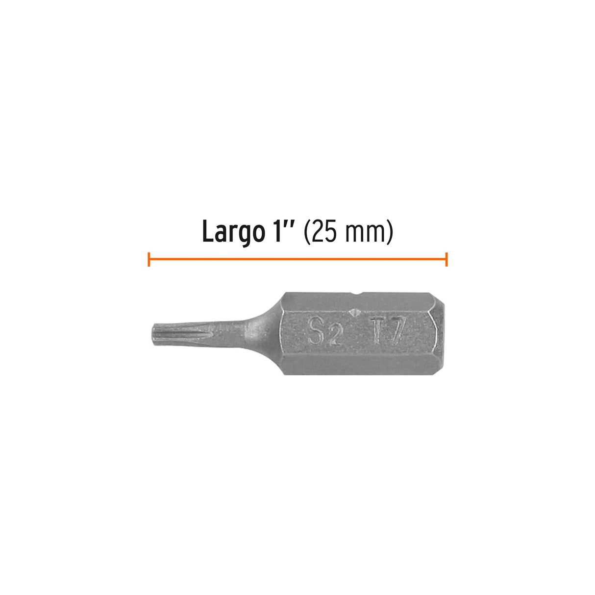 Estuche con 5 Puntas Torx T7 Largo 1', Truper Expert