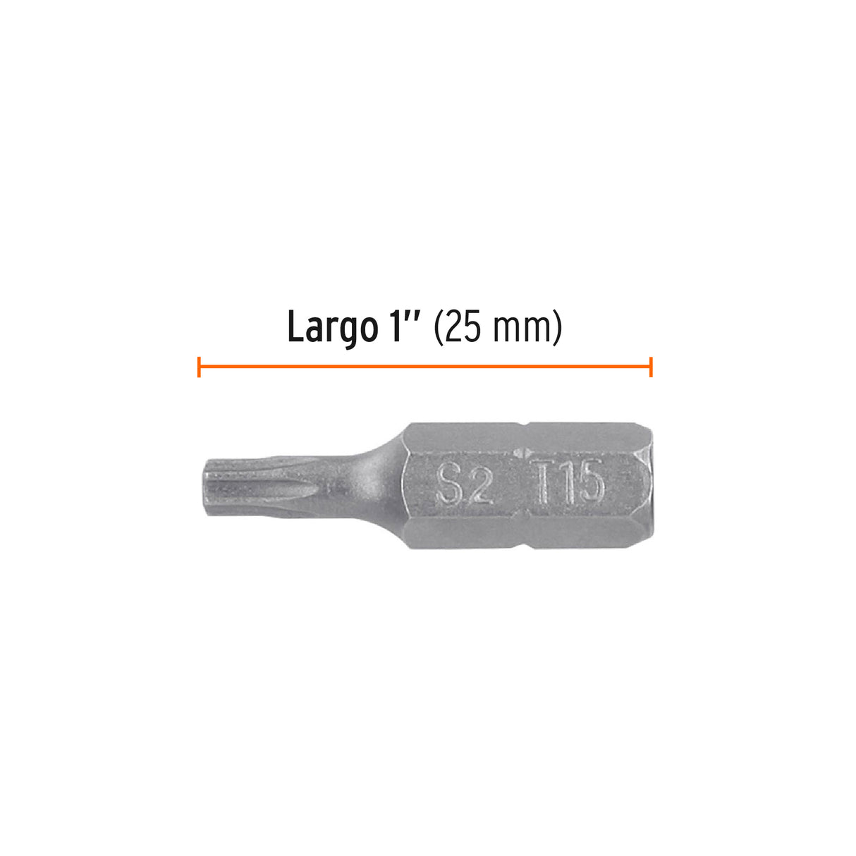 Estuche con 5 Puntas Torx T15 Largo 1', Truper Expert