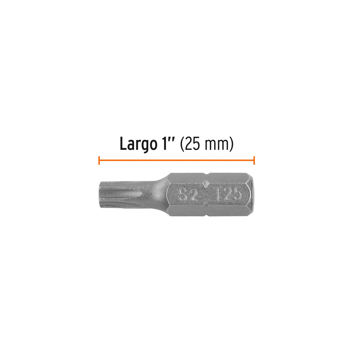 Estuche con 5 Puntas Torx T25 Largo 1', Truper Expert