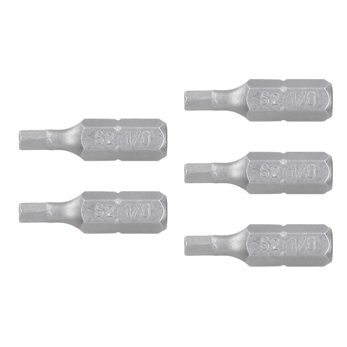 Estuche con 5 Puntas Hexagonales de 1/8 mm Largo 1', Expert