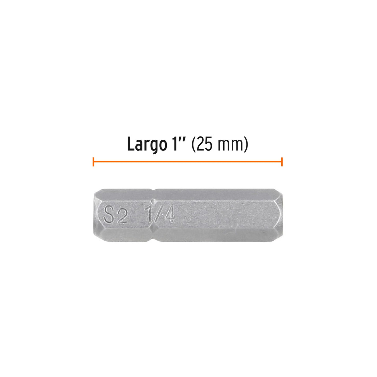 Estuche con 5 Puntas Hexagonales de 1/4 mm Largo 1', Expert