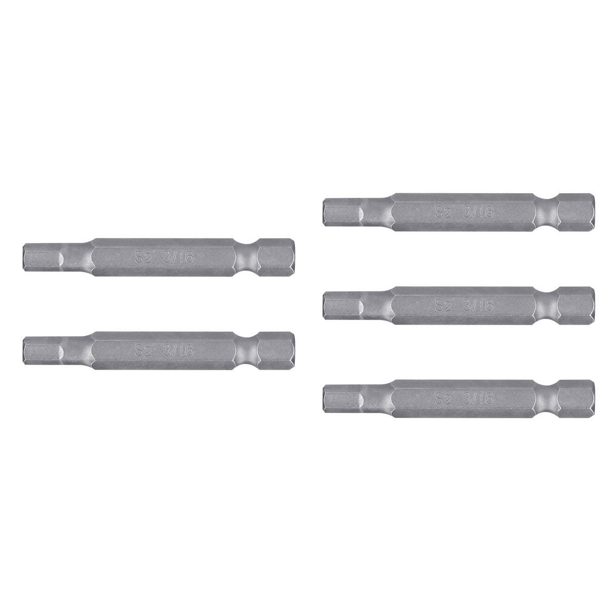 Estuche con 5 Puntas Hexagonales de 3/16 mm Largo 2', Expert