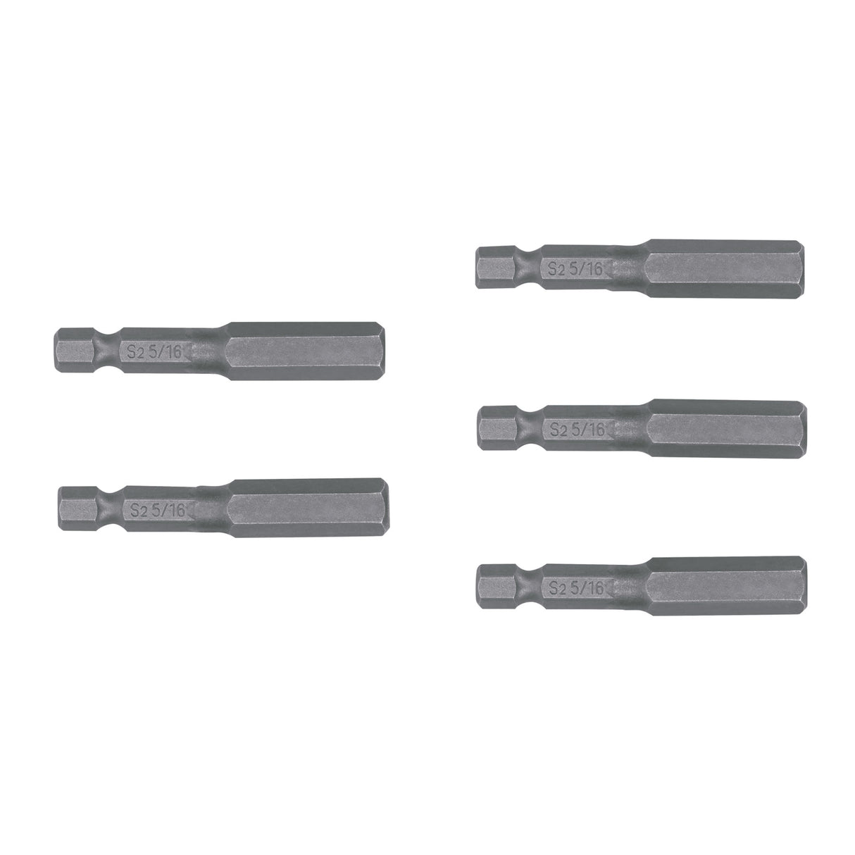 Estuche con 5 Puntas Hexagonales de 5/16 mm Largo 2', Expert