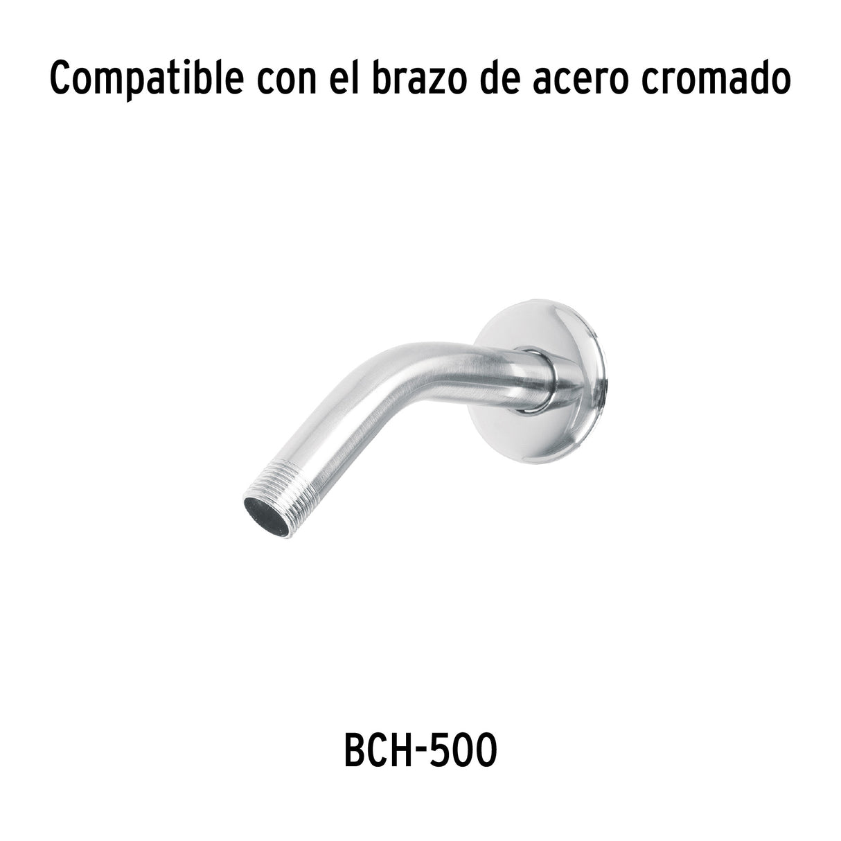 Regadera Redonda de ABS 4-1/4' sin Brazo, Foset Basic
