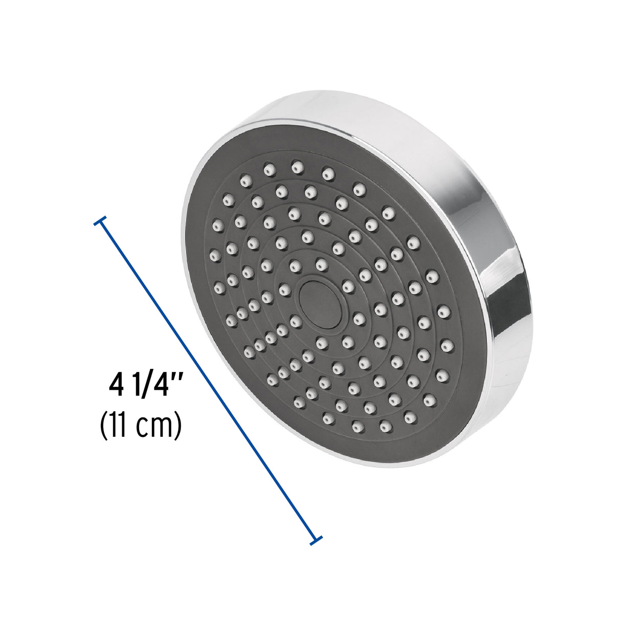 Regadera Redonda de ABS 4-1/4' sin Brazo, Foset Basic