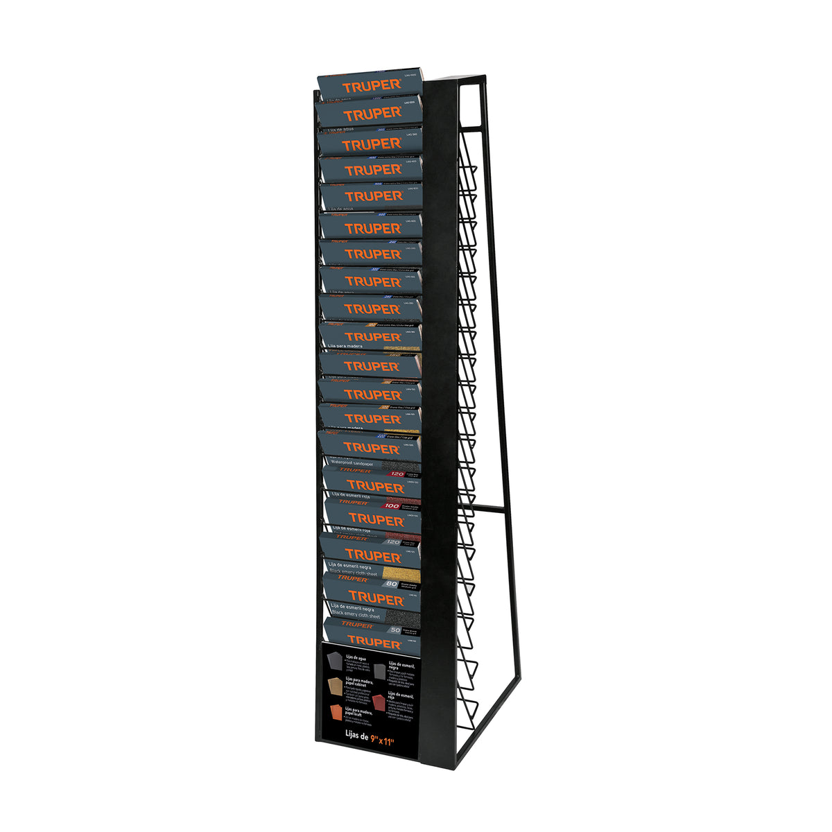 Rack para 19 Hojas de Lija, Truper