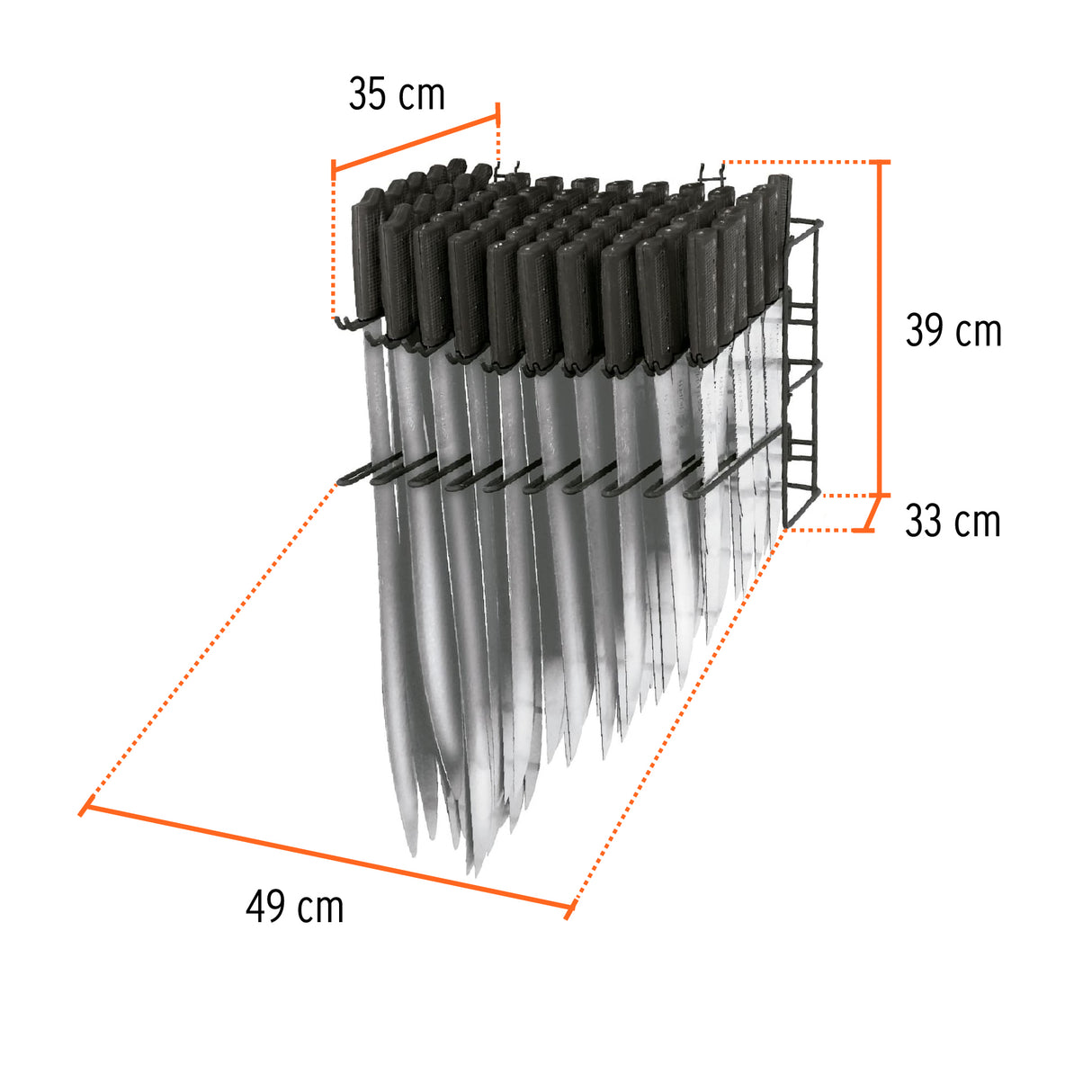 Rack para Machetes, Truper