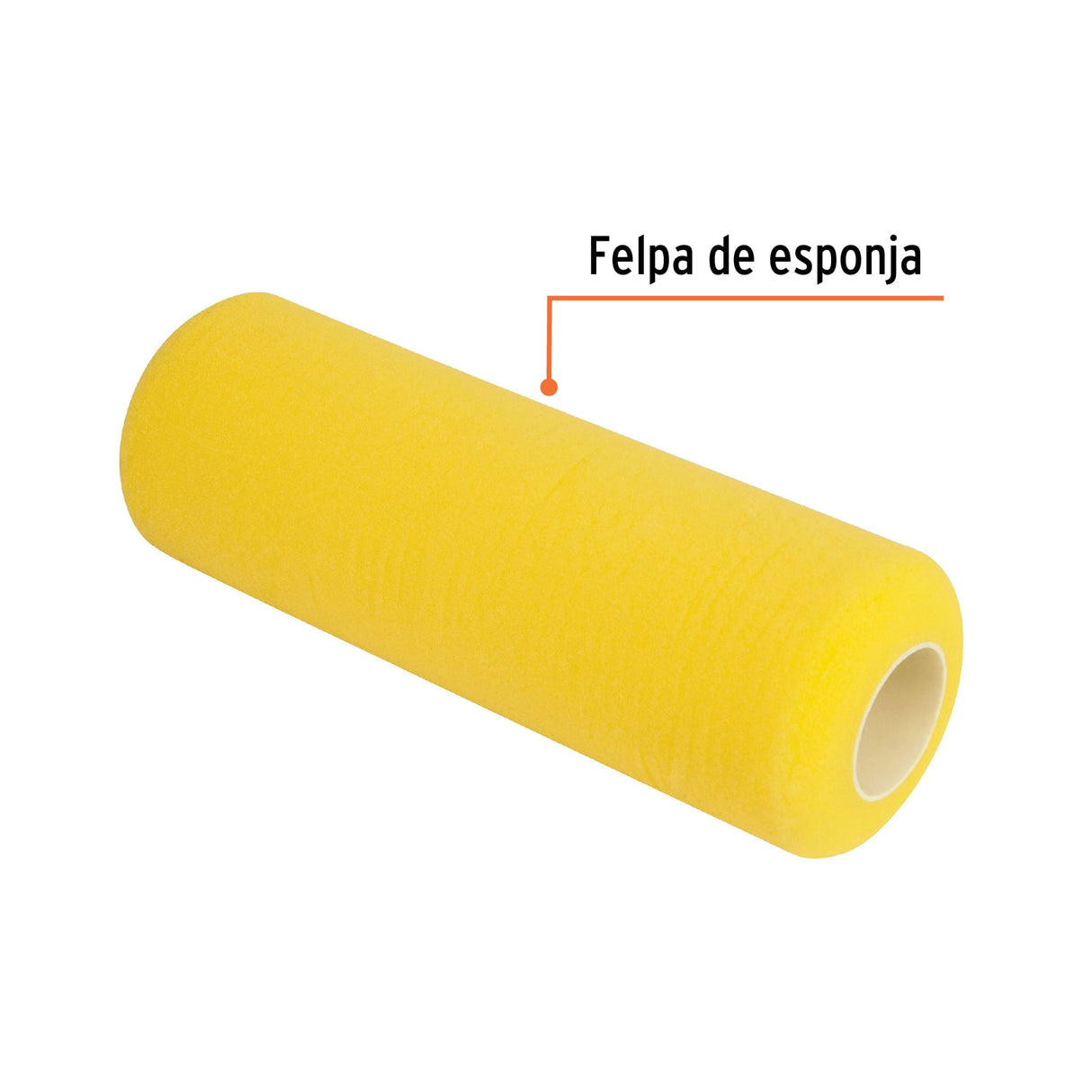 Felpa para Rodillo 9' X 3/4' de Esponja, Superficies Rugosas