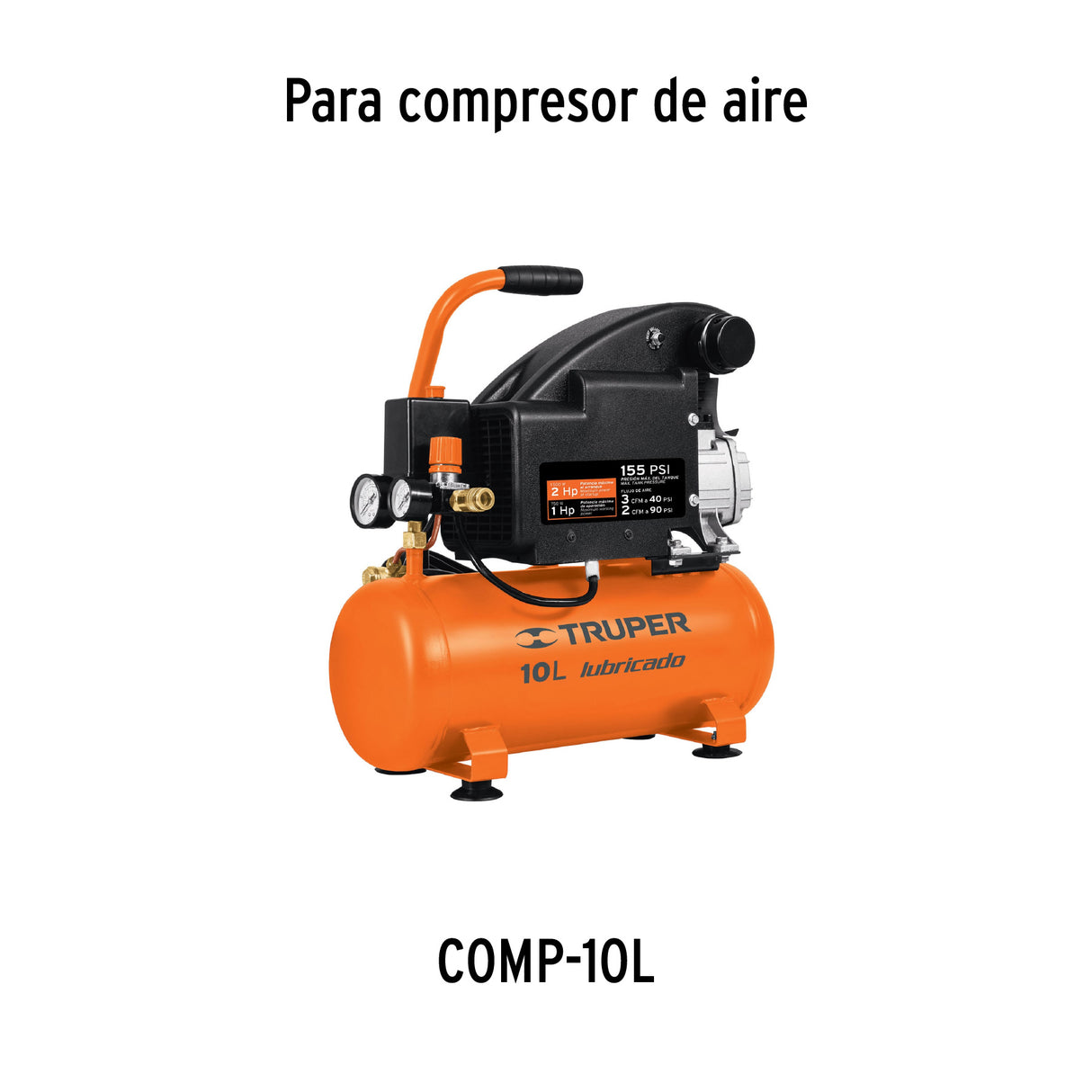 Válvula Reguladora de Salida para Compresor, 10 L, Truper