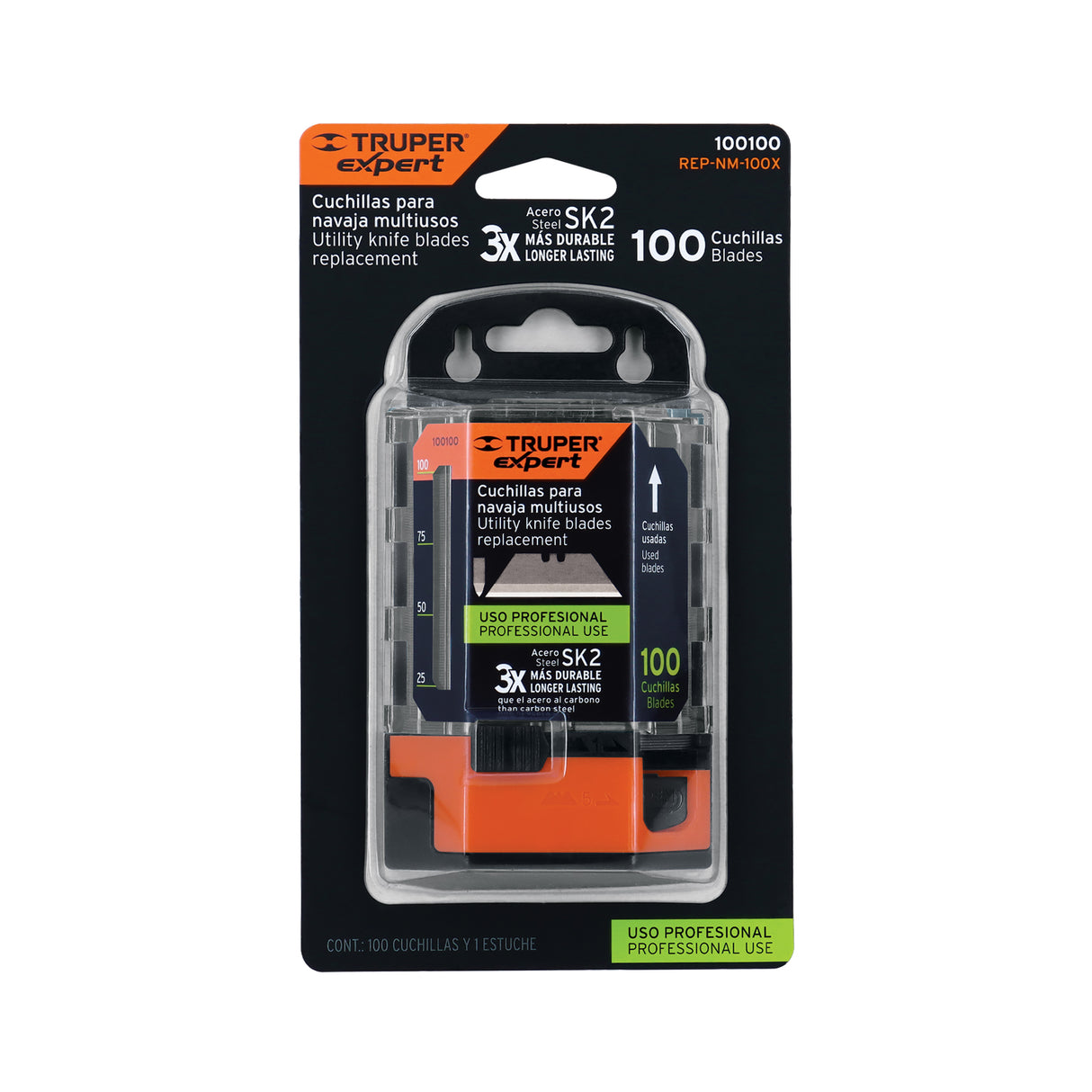 Dispensador con 100 Cuchillas para NV-7X y NM-6, Expert