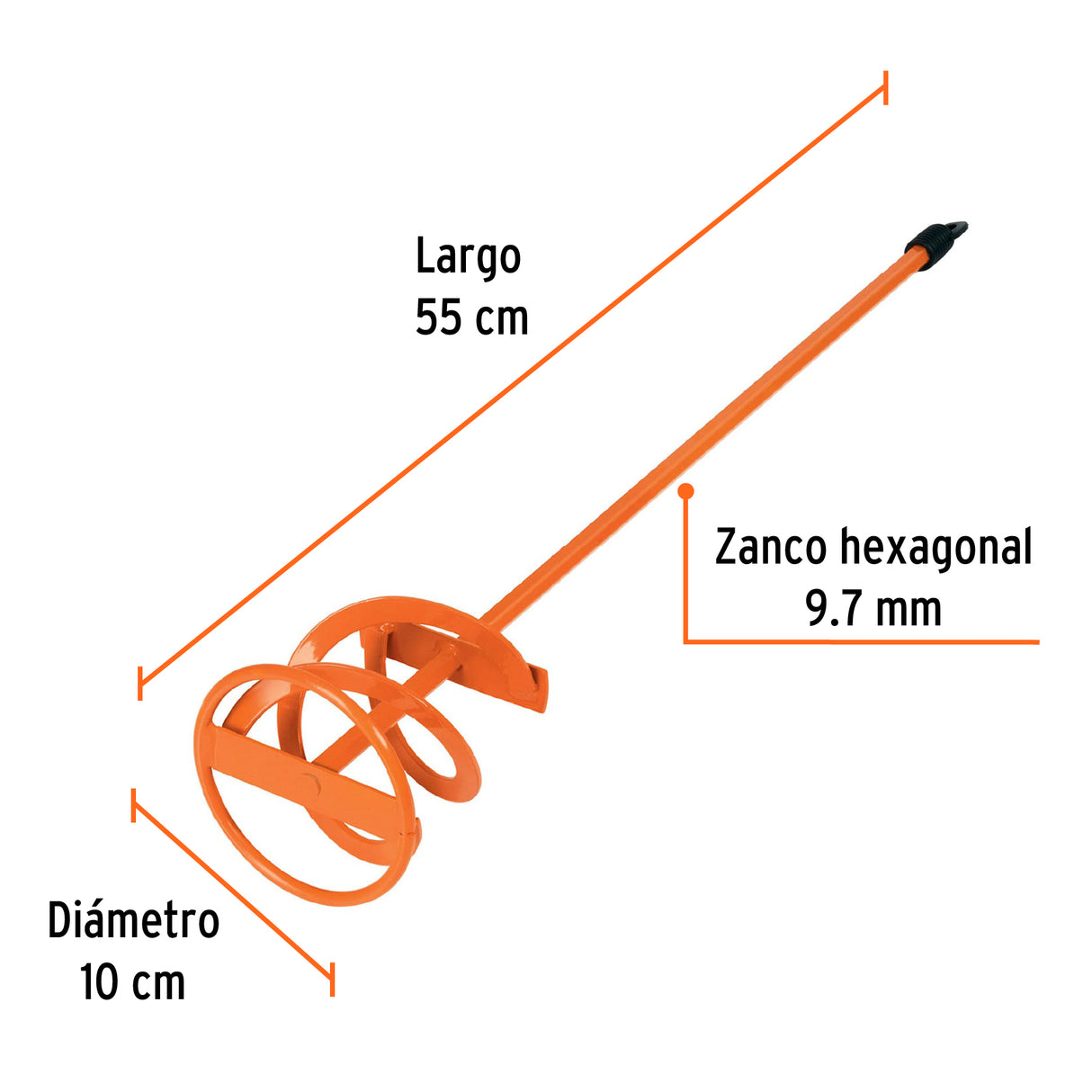 Revolvedor de Pintura, 100 mm de Diámetro, Truper