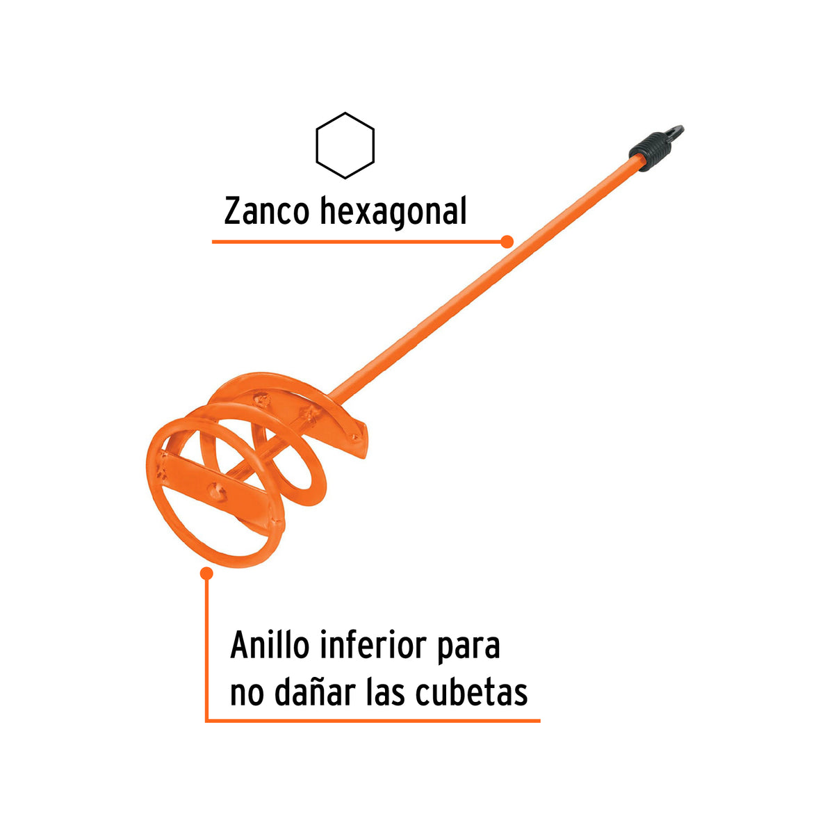 Revolvedor de Pintura, 80 mm de Diámetro, Truper
