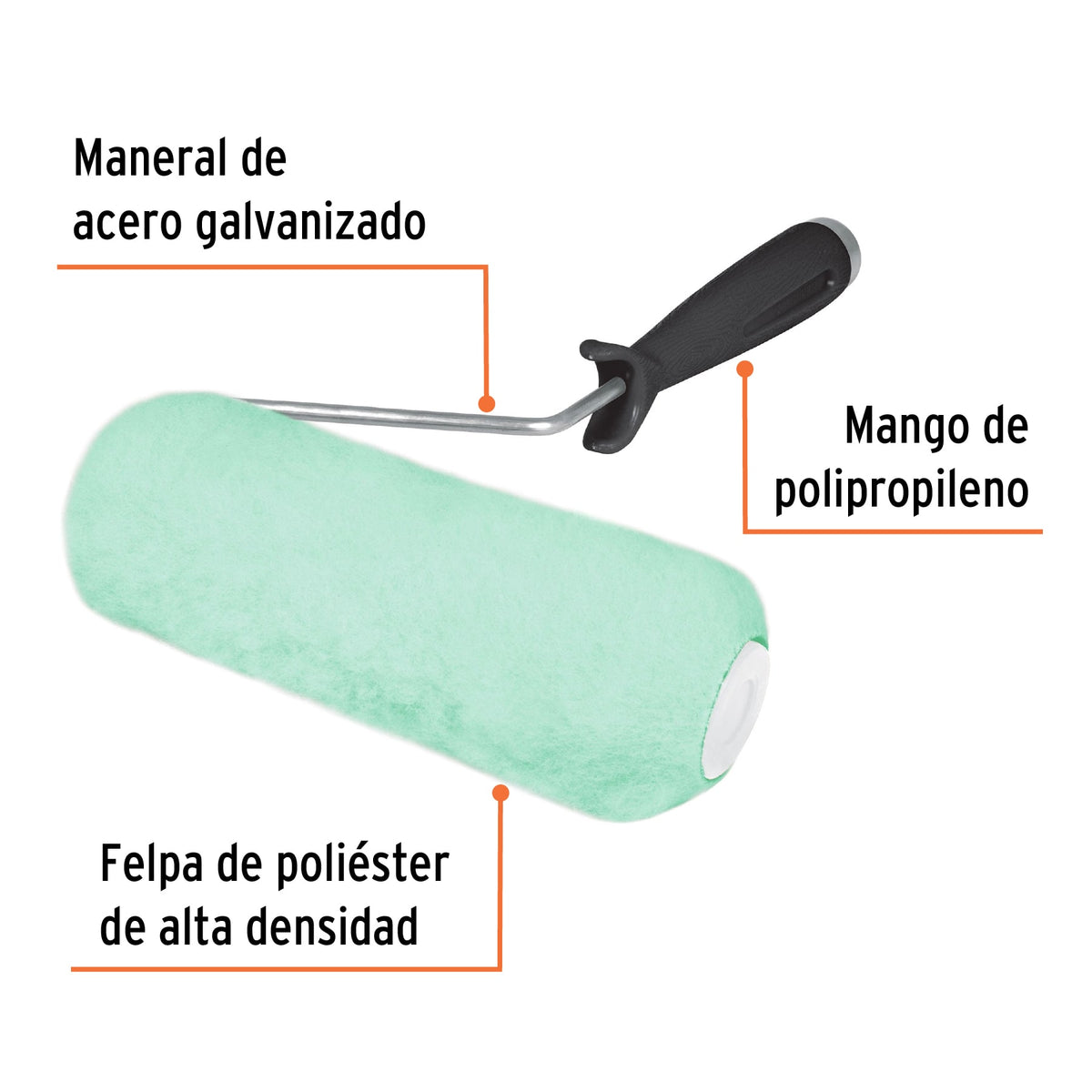 Rodillo para Pintar 7' X 5/8' Superficies Poco Rugosas