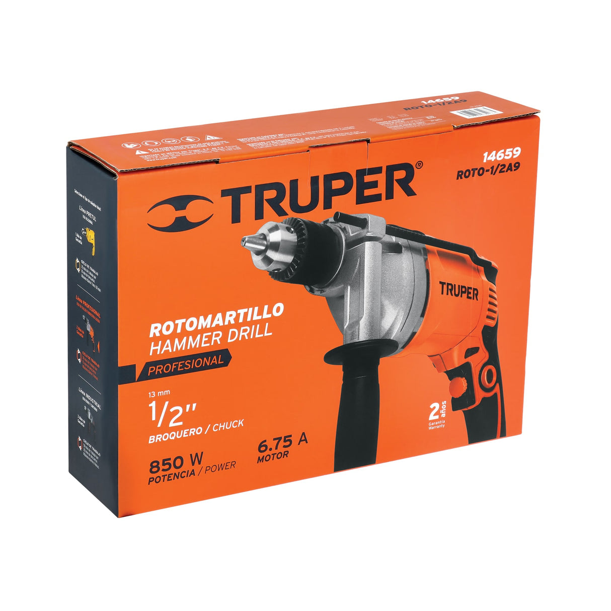Rotomartillo 1/2', 850 W, Truper Pro