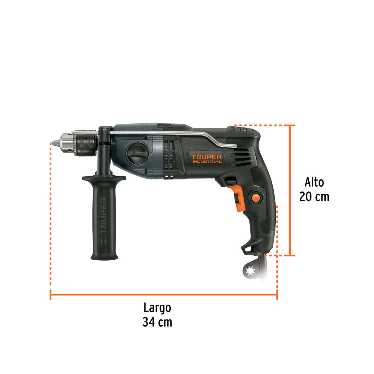 Rotomartillo 1/2', 900 W, Truper Industrial