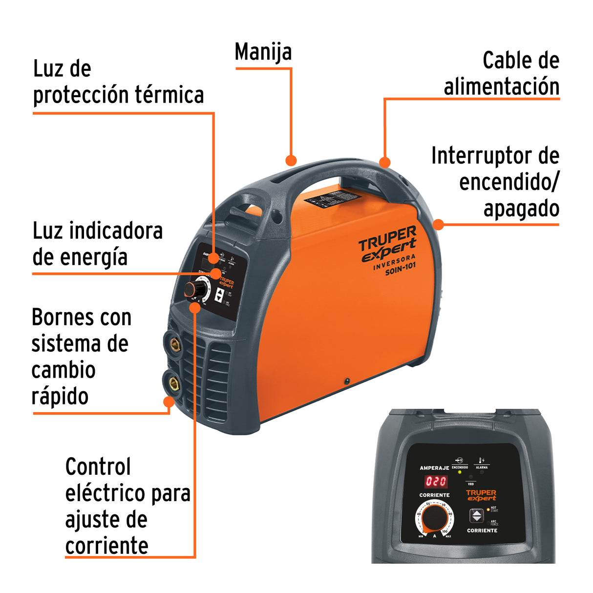 Soldadora Inversora 100 a, 127 V, Truper