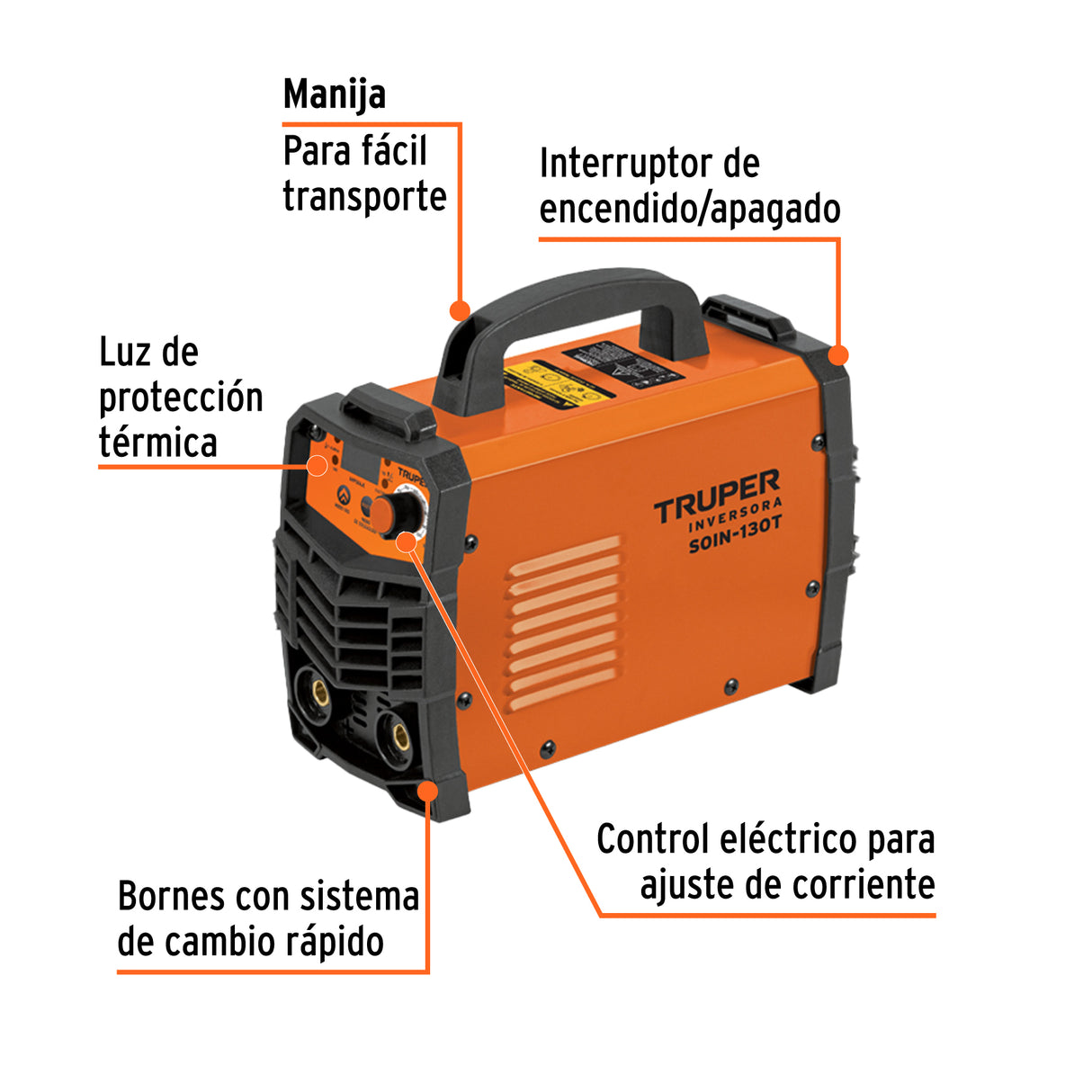 Soldadora Inversora 130 a, 127 V, Truper