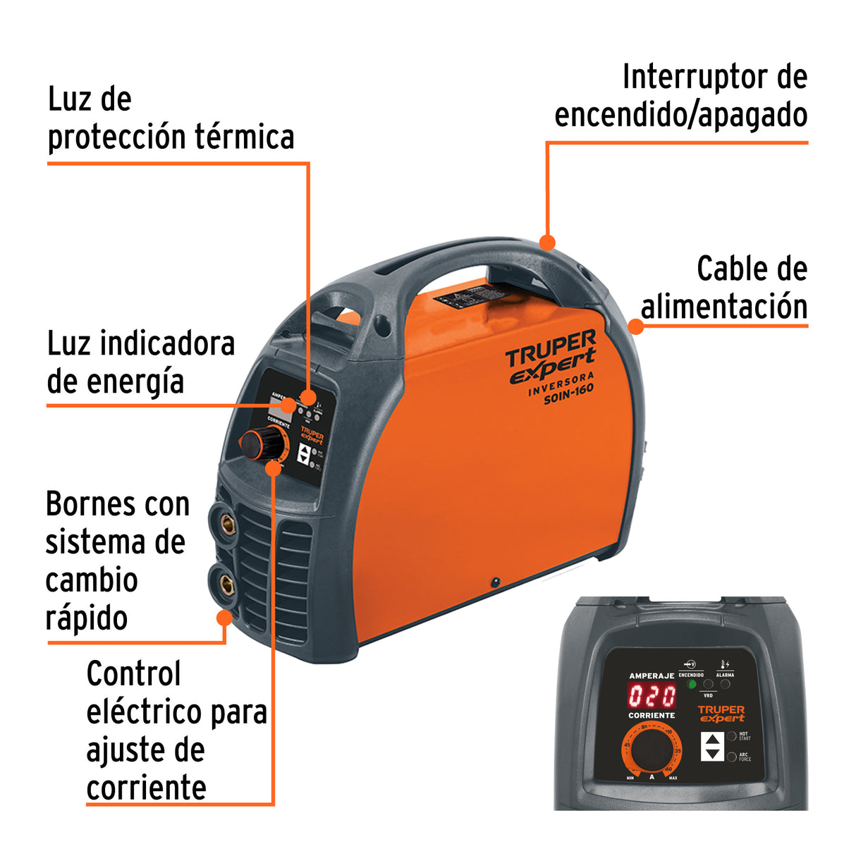 Soldadora Inversora 160 a, 220 V, Truper