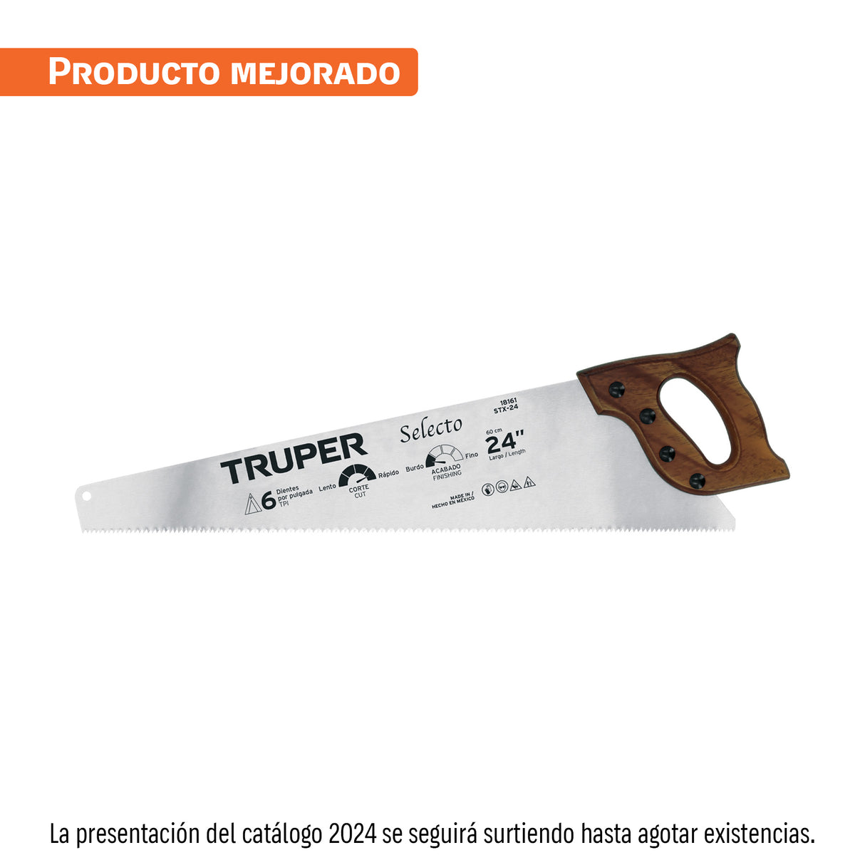 Serrucho 24' Selecto, 6 Dpp, Truper