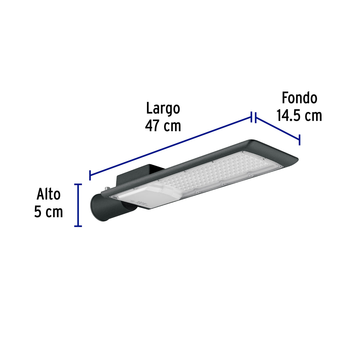 Luminario Suburbano LED 100 W 6500 K, Plano, Volteck