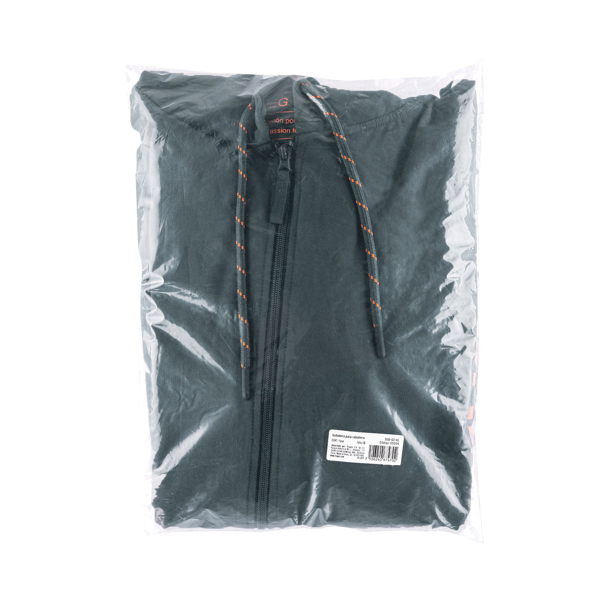Sudadera Gris para Caballero, Talla Eg, Truper