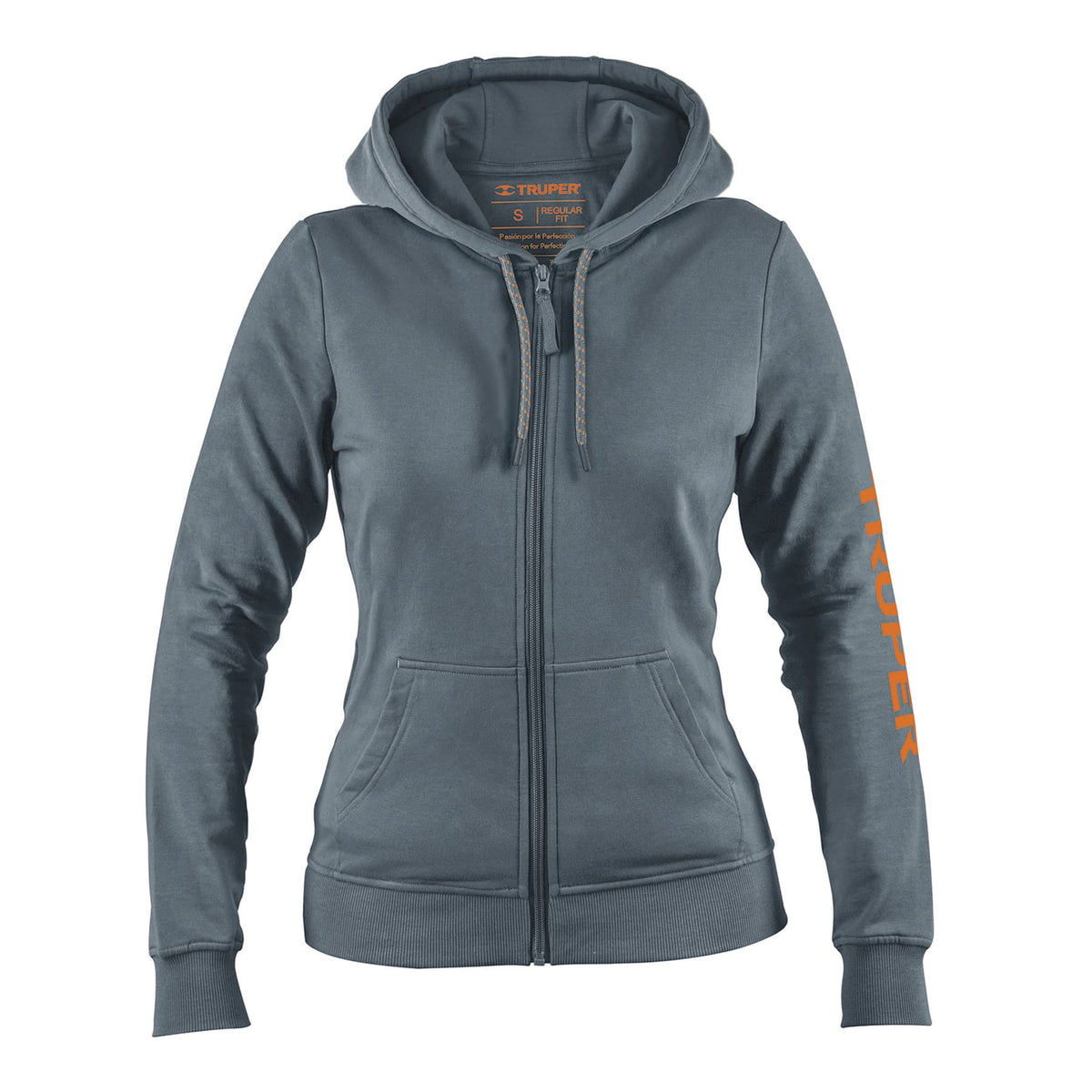 Sudadera Gris para Dama, Talla Ch, Truper
