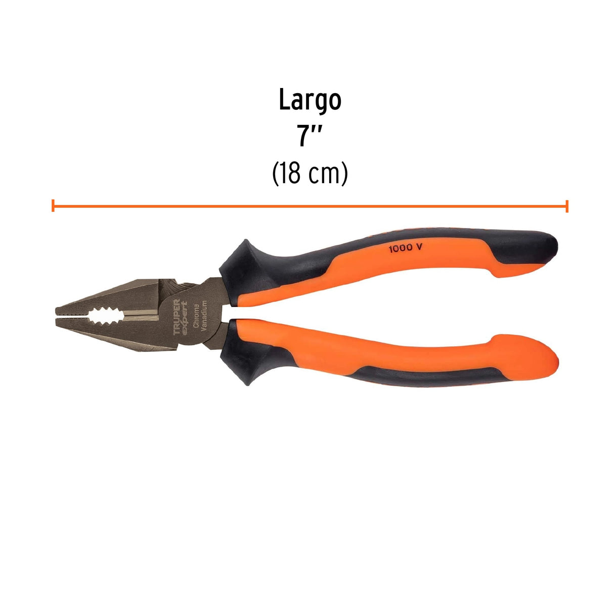 Pinza para Electricista 7' Alta Palanca, Comfort Grip, Expert
