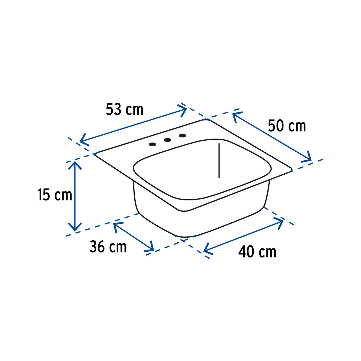 Tarja de Empotrar Sencilla 50X53 cm, Foset Basic
