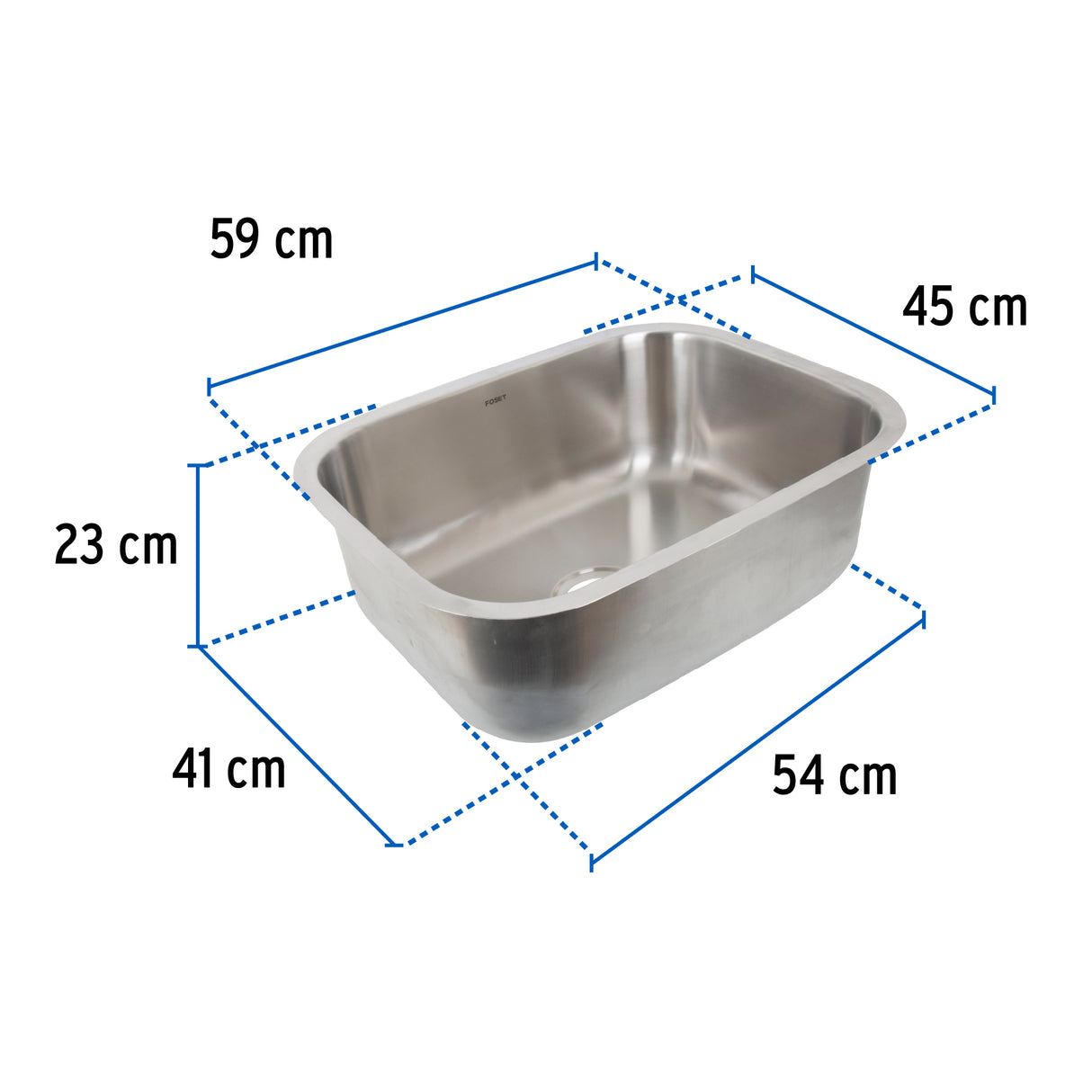 Tarja de Submontar 59 X 45 X 23 cm, Foset Riviera