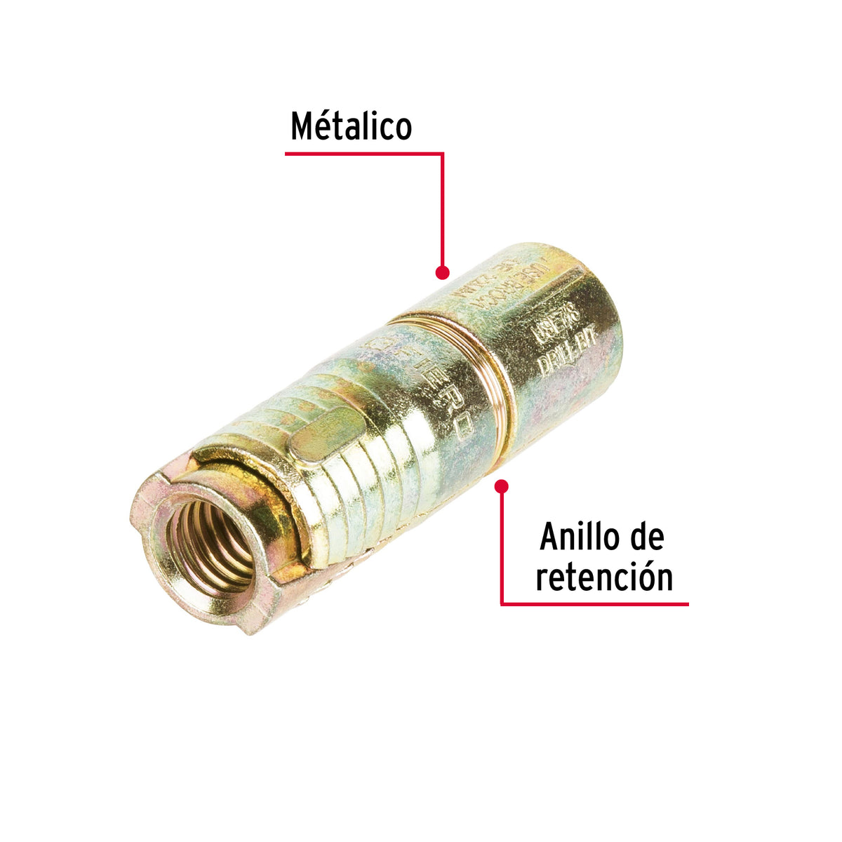 Bolsa con 2 Taquetes Expansivos de 1/2' sin Tornillo, Fiero