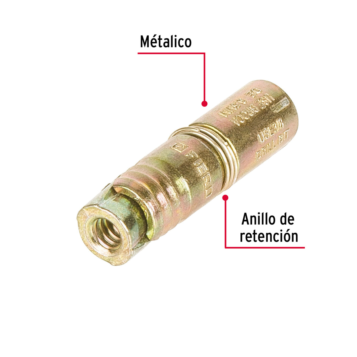 Bolsa con 4 Taquetes Expansivos de 3/16' sin Tornillo, Fiero