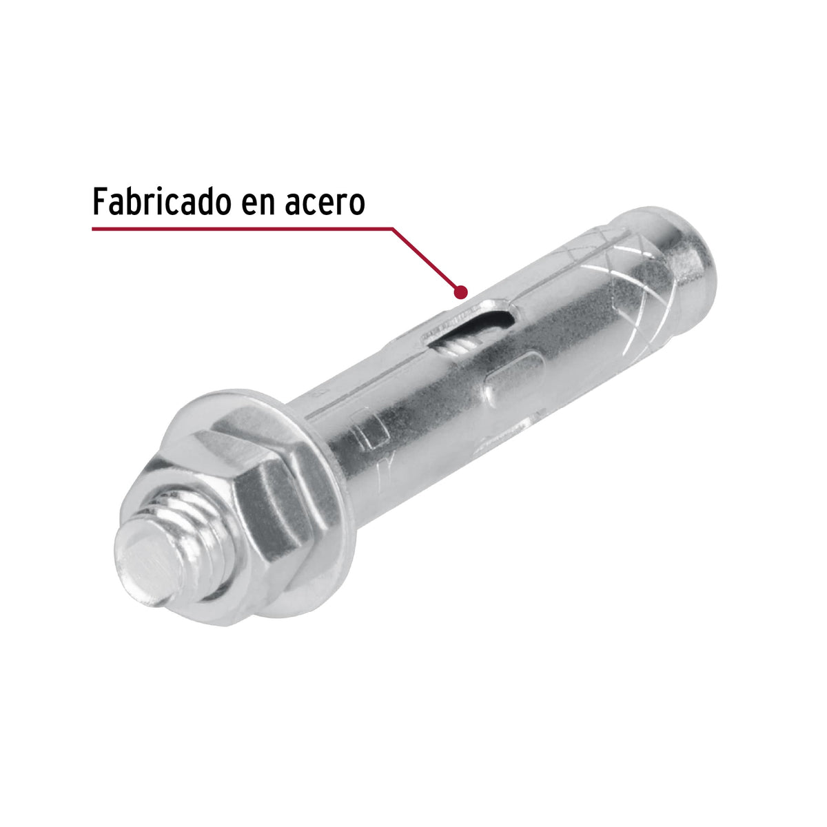 Caja con 50 Taquetes Expansivos de 3/8' con Tornillo, Fiero